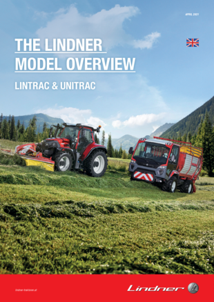LINDNER MODELLÜBERSICHT LINTRAC Traktoren & UNITRAC Prospekt von 02/2021 5155 