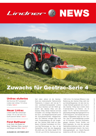 Lindner News Oktober 2017