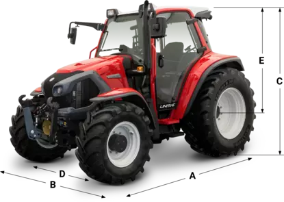 Dimensions Lintrac 90 Dimensions Lintrac 90